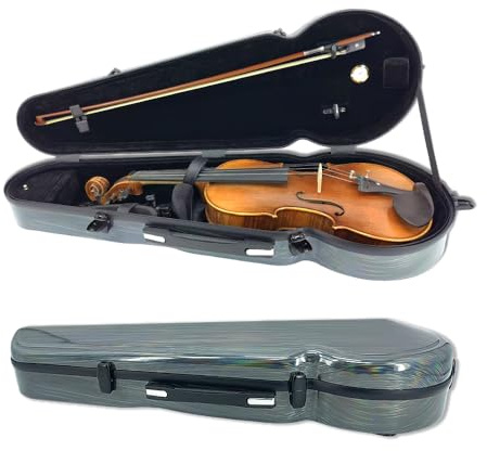 MJMLUCK Custodia Rigida per Viola 4/4 in Composito di Carbonio, Custodia da Viaggio, Zaino, Cinghie, Protezione, Impermeabile, Durevole, Struttura Ultraleggera (Colorata) (Colorata)