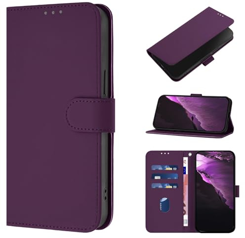CASEONJAN Cover per iPhone 13 Mini, Custodia a Portafoglio Cover a Libro in Pelle PU [Slot per Schede], Flip Caso Antiurto Case per iPhone 13 Mini (Viola)