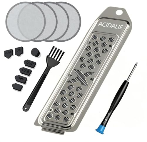 ACIDALIE PS5 Kit de protection contre la poussière et de refroidissement, système de filtre en maille de qualité supérieure avec prises de port, design respirant haute densité pour PlayStation 5 Pro