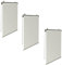 IDMarket - Set mit 3 Rollos, L 124 x H 225 cm, für Pergola, naturfarben