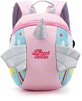 Topways® Unicorn Kleinkind Rucksack Tasche, Unicorn Umhängetasche für 1-5 Jahre Kinder mit Walkers Tether Gürtel, Kleinkind Mädchen Walking Strap Rucksack mit Reins Rucksack Taschen