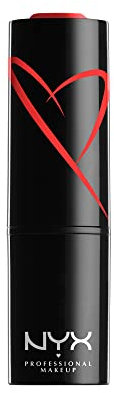 NYX Professional Makeup Lippenstift mit Satin-Finish und ultra-gesättigter Farbe, Shout Loud Satin Lipstick, Day Club (Orange)
