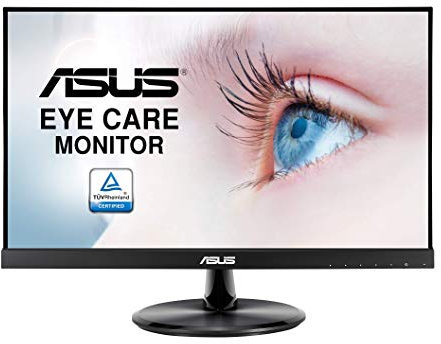ASUS VP229Q 21.5” Monitor, 1080P Full HD, 75Hz, IPS, FreeSync/Adaptive-Sync, Eye Care, HDMI DisplayPort VGA, Frameless, VE.