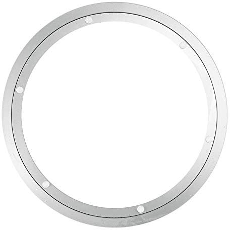 NUZAMAS 300mm(12inch) Heavy Duty Aluminium Alloy Rotary Table Bearings Turntable Round Dining Table Smooth Swivel Plate for Tabletop Serving Trade Show Displays