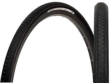 Panaracer Gravelking Semi Slick TLC Folding Tyre Neumático de Grava, Unisex, Negro/Negro, 700 x 38 c