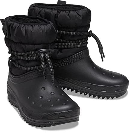 Crocs Donna Classic Neo Puff Luxe Boot W Stivale, Black, 36/37 EU