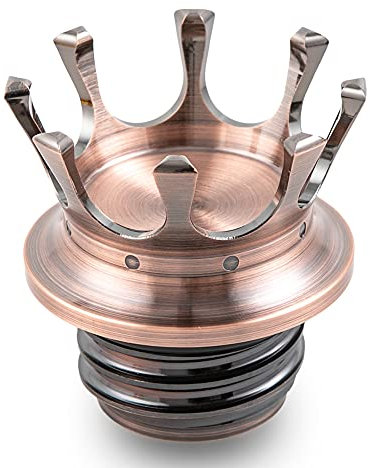 APEBAZY Motorrad Tankdeckel CNC Crown Ölkappen für Sportster XL1200 883 48 Softail Dyna FXD FLST Road King1996-2021 Bronze