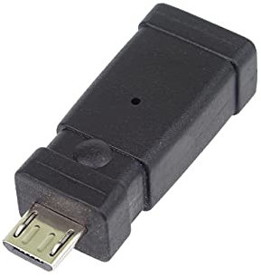 PremiumCord USB-Reduzierung Mini USB Buchse auf Micro USB Stecker, 5pin Mini USB, Zum Anschluss von Digifoto, MP3, Mobiltelefonen, Farbe Schwarz, kur-25