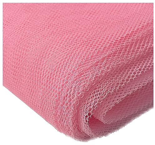 Sheer Dress Net Mesh Fabric Tutu Tulle Mesh Dancewear Stiff Flare Free Nylon Wedding Bridal Veil Material 150cm Wide (500 x 150cm / 197 x 60, Sealing Wax)