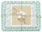 dabelino® Geschenkpapier zur Geburt/Taufe: Baby Junge, Kleinkind - Set Hase mit Ballon + Sterne (mint-grün, erster Geburtstag)