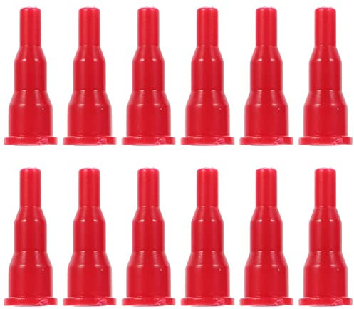 12 Stück Kassetten-Gas-Tank-Adapter, tragbare Gasdüsen-Anschlüsse, versiegelte Gaszylinder-Konverter für Outdoor-Camping
