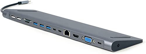GEMBIRD USB Typ-C 9-in-1 Kombi Adapter spacegrau