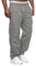 Jolicloth Herren Cargohose Baumwolle Outdoor Arbeitshosen Männer Lange Baggy Hose Casual Freizeithose Pants Hell Grau XL