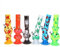 Acryl Big Bong 32cm - Kunststoff Rauchen Rohr für Wasser Bongs Mit Farbmuster, Abnehmbar, Einfach zu Reinigen - Grüne Tabakblatt Shisha
