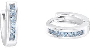 Prinzessin Lillifee Creolen 925 Sterling Silber Mädchen Kinder Ohrschmuck, mit Zirkonia synth., 1,2 cm, Silber, Kommt in Schmuck Geschenk Box, 2036438