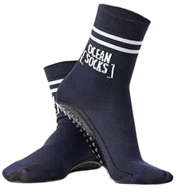 OceanSocks Strandsocken rutschfest – Barfußsocken mit Sohle für Strand, Wasser, Watt, Boot & Trampolin – Aqua-Schuhe für Damen, Herren & Kinder