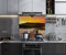 Home Supplies Tempered Glass Splashback for Kitchen, 6mm Toughened Glass Heat Resistant Splashbacks for Cookers (60X70, Art Design)