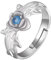 XJruixi Anime Sword Art Online Alicization Ring Eugeo Cosplay Rose Swords Unisex Adjustable Rings Jewelry Accessories Gift