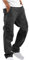 JUANMAO Arbeitshosen Männer Latzhose Cargo Hose mit vielen Taschen Ranger Hose Arbeitshose Cargo-Arbeitshose Wanderhose Herren Hose Pants Mit Stretch Chinohose Arbeitshose Männer Schwarz XXL
