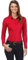 Vincenzo Boretti Chemisier Femme, Coupe cintrée Slim-fit, Tissu élastique-Infroissable et Respirant, mélange de Coton, Manche-Longue, col Kent, uni - Facile à Repasser Rouge 40