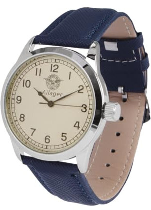 Ailager British RAF Pilot Watch - Blue Strap
