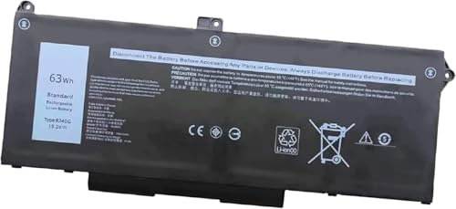 Batterie RJ40G 15,2 V 63 Wh compatible avec Dell Latitude 14 5420 Latitude 15 5520 Precision 15 3560 Series 075X16 01K2CF WY9DX 005R42 0WK3F1 0M3KCN