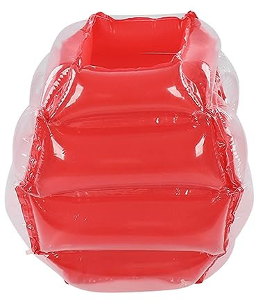 OUCRIY Aufblasbarer Ball mit Blasen, Bubble Ball mit Stoßfänger aus PVC, sicher für Familientreffen, Camping Picknick (Rot)