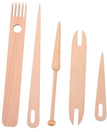 STOBOK 2sätze Webrahmen Werkzeuge Teiliges Set Mit Nadeln Multifunktionale Webschiffchen Für Stricken Von Schals Teppichen Und