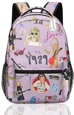 Nhemeylp Travel Backpack Womens School Backpack for Teenager Lightweight Classic Casual Rucksack Splash-proof & Casual Daypacks for School College Work Music Lover Gifts for Women and Girls
