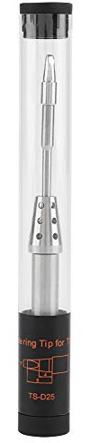 TS80 Soldering Iron Tip Pluggable Replacement Good Heating Quick Temperature Rise Eco-Friendly Lead- For Electric Soldering Iron Mini (TS-D25)