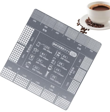 Tabella delle dimensioni del macinino del caffè, delle dimensioni del marcatore di confronto del macinino del caffè, in acciaio inossidabile, utensili da cucina per banconi professionali per bar