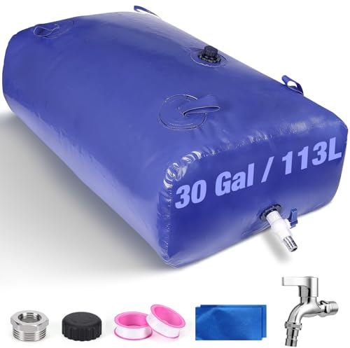 Gifeerory Réservoir d'eau de Pliable et Portable, conteneurs de Rangement pour Camping, résistance à la sécheresse, Eau d'urgence, prévention des incendies