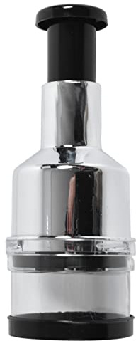 Picador de cebolla manual de acero inoxidable Cortador de verduras para ajo y cebolla Triturador de alimentos multiusos Picadora de vegetales frescos Herramienta de cocina par