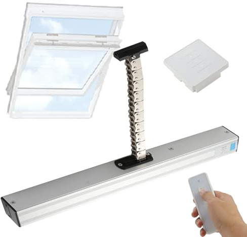 Automatic Electric Window Opener, Smart Remote Control for Skylights and Roof Vents, Easy Installation