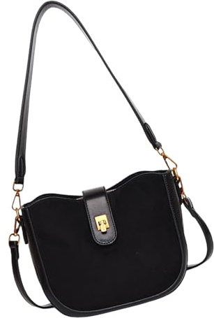 Mllepjdh Retro Crossbody Bag for Women Simple Shoulder Underarm Trendy Underarm Wallet Fashion Handbag for Commuting to Work Women Shoulder Simple Crossbody Stylish Underarm Fashion Commuter, charcoal