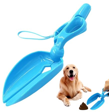 Recogedor de Heces para Perros Paleta Antideslizante con Cordón | Recolector de Excrementos Caninos para Desechos de Mascotas de Varios Tamaños en Exterior Jardín Parque Camping