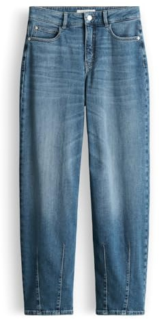 OPUS PANTS Damen Barrel | Melly Twisted Barrel Jeans aus BCI Cotton Mix Mid Rise Dark Blue, 40 L26