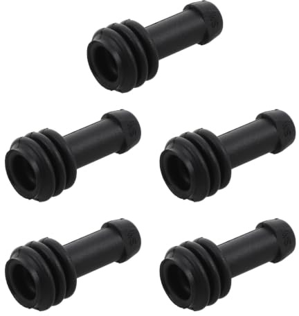 LABRIMP 5pcs Rubber Caliper Dust Boot for Atvs and Utvs Black Caliper Pin Protector Cover and Minimizes Cleaning Frequency Sturdy Motorcycle Brake Repair Part