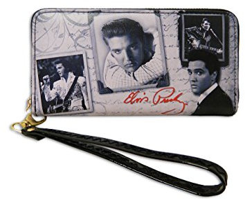 Midsouth Products Elvis Presley Vinyl Wallet - Rahmen mit Buchstabe, Mehrfarbig, M, Trendy