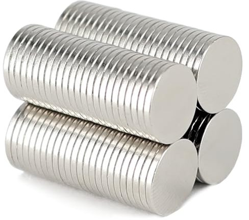 Neodym Magnet N52 10x1mm Kleine Mini Magnete Für Magnettafel Pinnwand Kühlschrank Magnetscheibe Scheibenmagnet - Whiteboard Flach Rund 10mm x 1mm - N45 Stark (20)