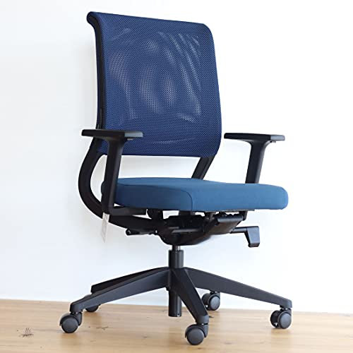 Sedus Netwin nw-100 Bürostuhl mit Netzrücken, ideal für das Home-Office, 5 Jahre Garantie, blau