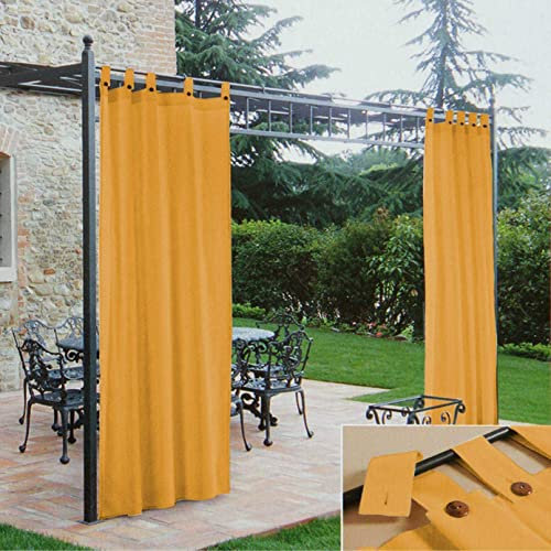 Morbidissimi – Tenda Gazebo Idrorepellente e Resistente, Tenda da Esterno 140x270 cm Per Gazebo, Dotata di Passanti Con Chiusura A Bottone, 100% Made in Italy - Giallo