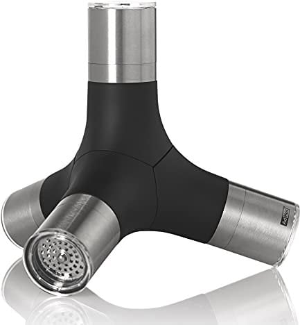 AdHoc MP440 Magnetische 4in1 Mühle GIANT, Keramik Mahlwerke und SchneidWerk, Edelstahl/Kunststoff