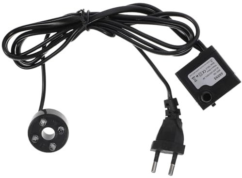 DOITOOL Pompe à eau 3 W avec lumière LED - Fonction eau - Pompe de circulation - Flux d'eau réglable - Pour fontaines, bassins, aquariums - Avec prise