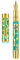 Asvine V169 Vacuum Filling Fountain Pen Iridium Medium Nib, Water Drop Skeleton Gold Trim Transparent Green Acrylic Pen Case Set