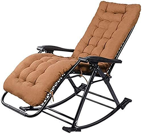 Zero Gravity Lounge Chair, s, Gartenstuhl Klappstuhl Campingstuhl Schaukelstuhl Zero Gravity Patio Lounge Chair mit Kissen, Verstellbarer tragbarer Stuhl, für Garten Outdoor Office Beach,