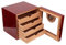 PenRux Zigarren-Humidor-Schrank, Zigarrenbox aus Zedernholz mit Luftbefeuchter-Hygrometer, Zigarren-Humidor-Box mit 4 Schubladen, für 100 Zigarren, Zigarren-Humidor, für Männer