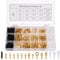 KOXXIAMOQ 525 Stück 2,8 mm 4,8 mm 6,3 mm Flachstecker Spade Kabelschuhe Kabelsteckschuhe Sortiment Kit, Flachsteckhülsen Set, Kabelverbinder Terminal Kabelschuhen mit Isolierhülse Sleeve