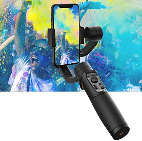 Smartphone Gimbal Stabilizer 3-Axis Handheld Live Selfie Stick with Face Tracking Motion Time-Lapse APP Control Vlog Equipment Anti-Shake Shooting