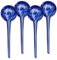 Relaxdays Bulle d’arrosage pour Vos Plantes, en lot Pratique de 4, en Verre, H x D : 30 x 9 cm, Bleue